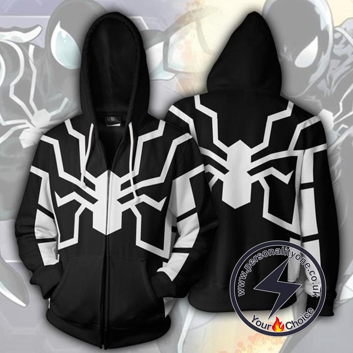Spiderman Future Foundation Spiderman Black Zip Up Hoodie Jacket